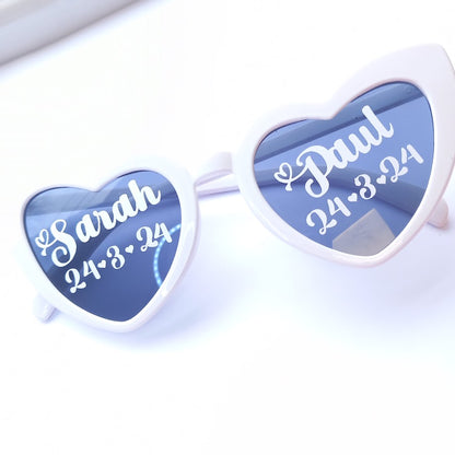 Wedding Sunglasses personalised with names or message