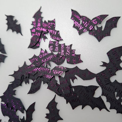 Halloween Gothic Table Confetti - Personalised