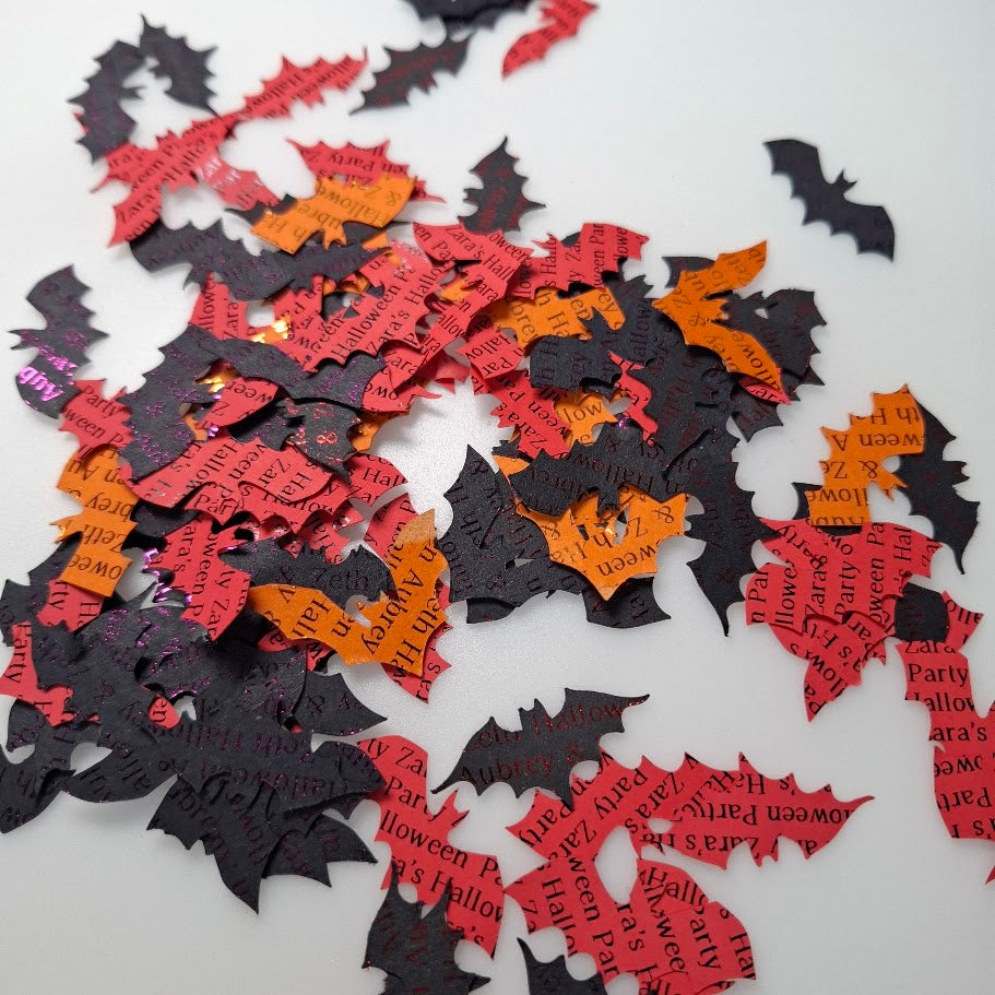 Halloween Gothic Table Confetti - Personalised
