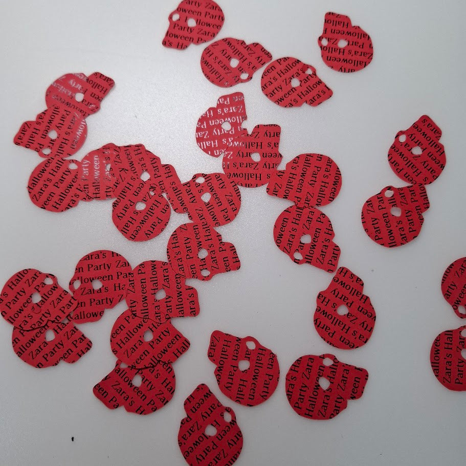 Halloween Gothic Table Confetti - Personalised