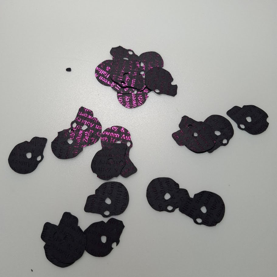 Halloween Gothic Table Confetti - Personalised