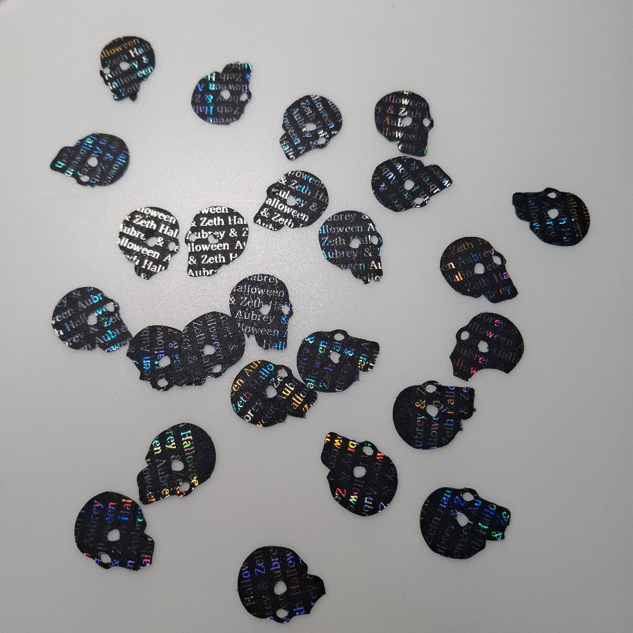 Halloween Gothic Table Confetti - Personalised