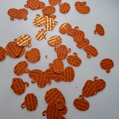 Halloween Gothic Table Confetti - Personalised