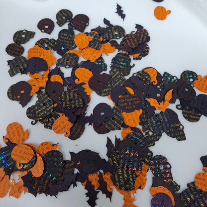 Halloween Gothic Table Confetti - Personalised