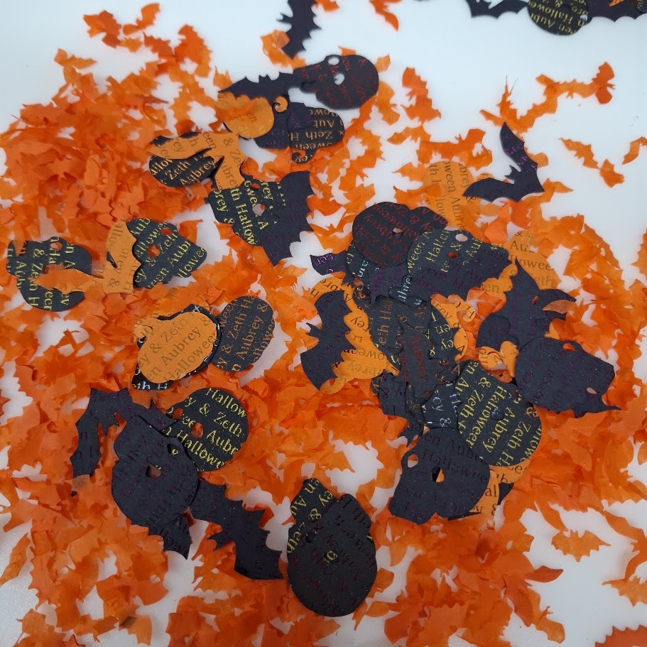 Halloween Gothic Table Confetti - Personalised