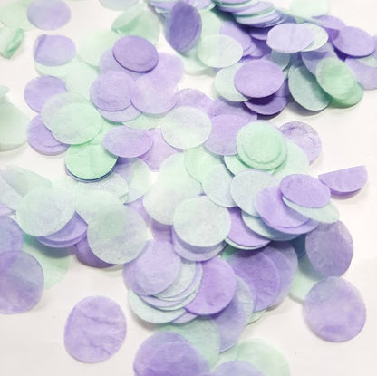 Biodegradable Wedding Confetti -  Lilac and Mint Green