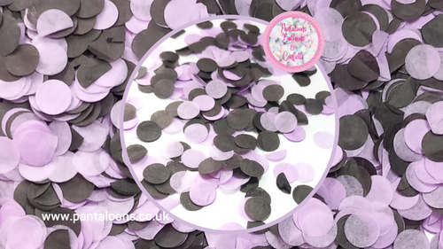 Biodegradable Wedding Confetti - Lilac and Black
