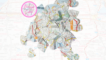 Load image into Gallery viewer, Vintage Recycled Road Map Paper Confetti