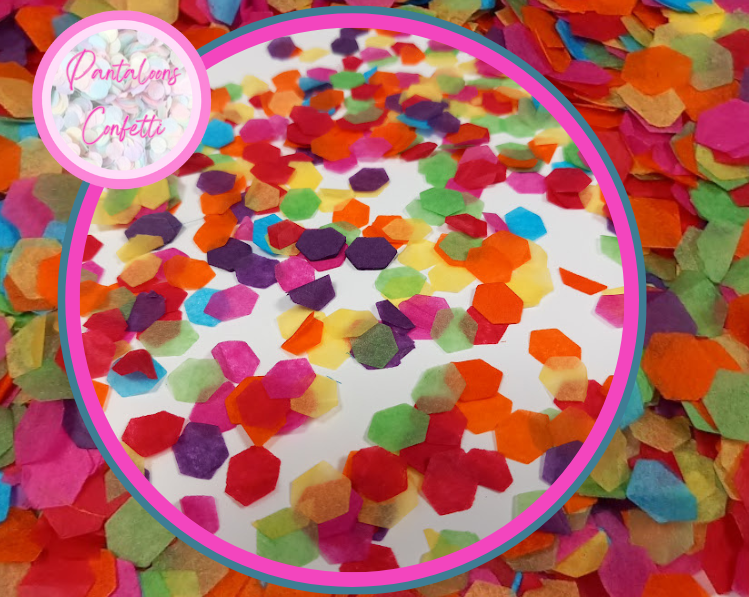 Biodegradable Honeycomb Wedding Confetti - select your own colours