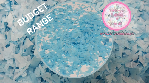 Budget Misshaped Biodegradable Tissue Paper Wedding Confetti - Pale Blue
