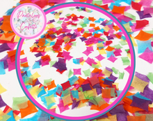 Load image into Gallery viewer, Biodegradable Curved Squares Wedding Confetti - select your own colours