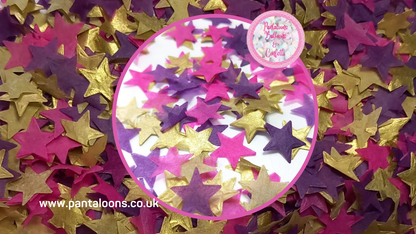 Biodegradable Wedding Confetti -  Purple, Fuchsia Pink and Gold