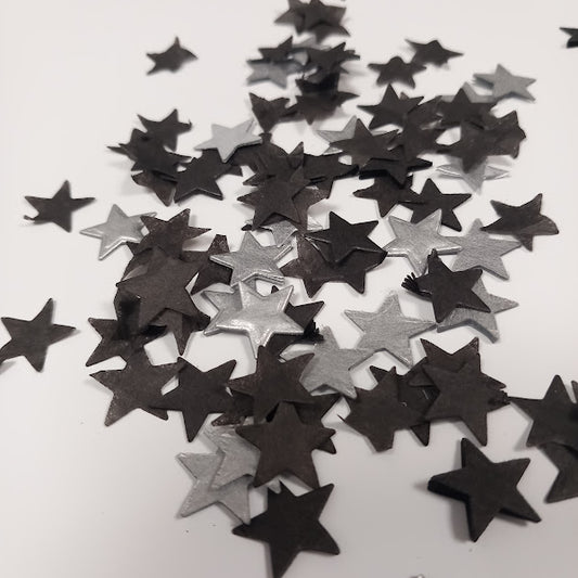 Biodegradable Wedding Confetti -  Black and Silver