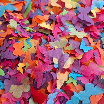 Biodegradable Wedding Butterfly Confetti - Rainbow