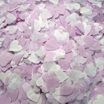 Biodegradable Wedding Confetti -  Lilac and White