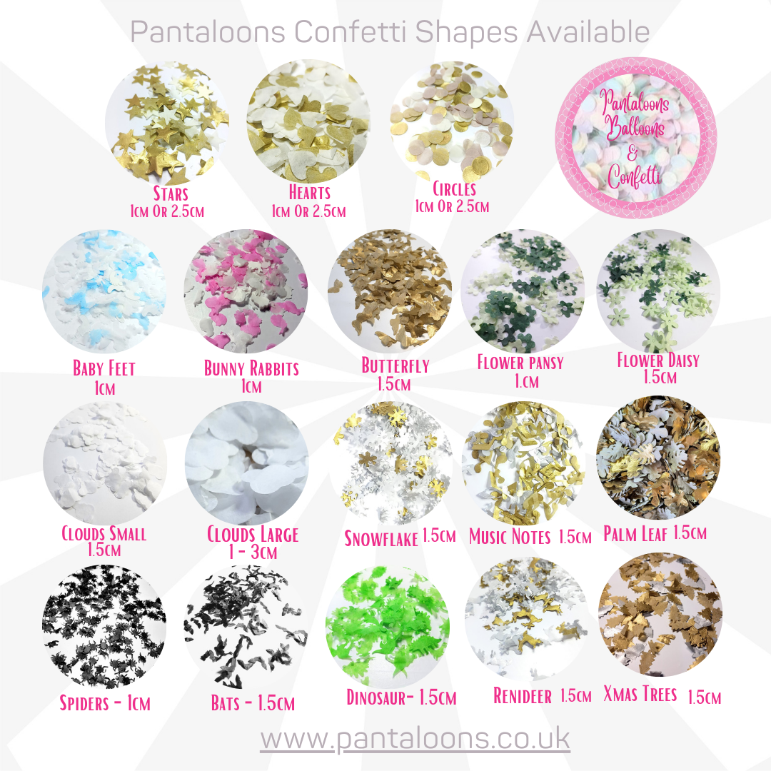 Biodegradable Wedding, Party Confetti and Balloon Package