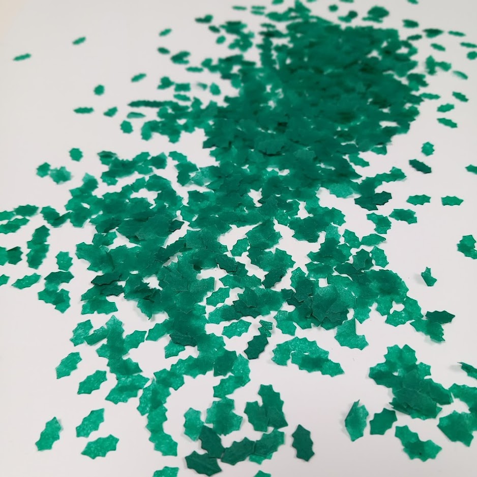 Biodegradable Christmas Holly Wedding Confetti