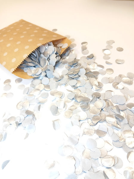 Biodegradable Wedding Confetti - Silver