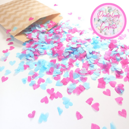 Biodegradable Wedding Confetti - Fuchsia Pink and Turquoise Blue