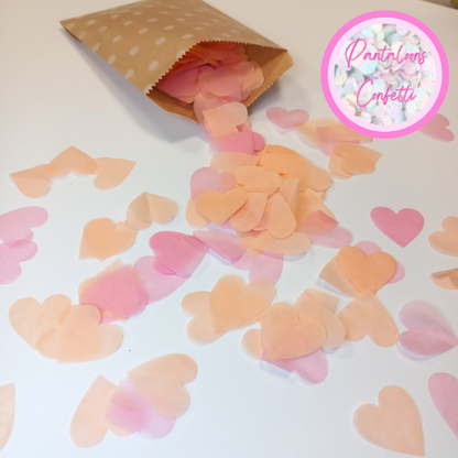 Biodegradable Wedding Confetti - Pale Pink, Pale Yellow and Peach