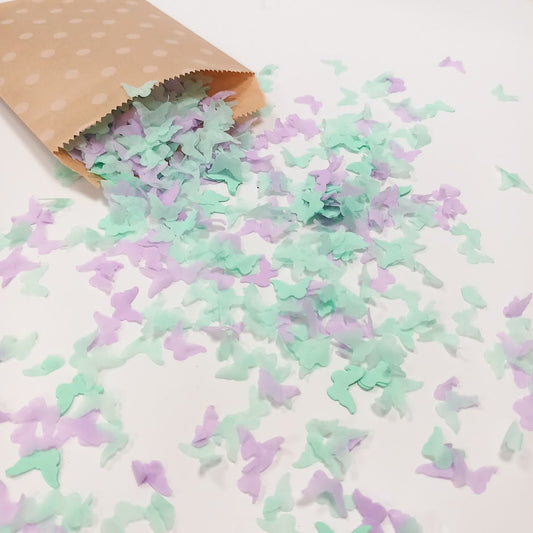 Biodegradable Wedding Confetti -  Lilac and Mint Green