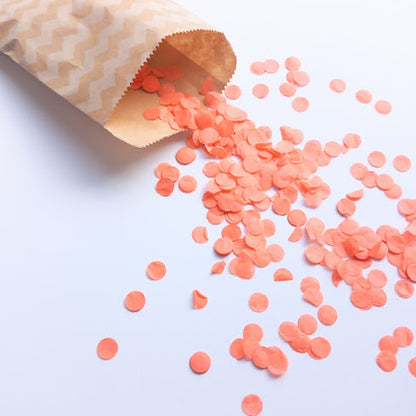 Biodegradable Wedding and Party Confetti - Coral