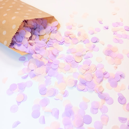 Biodegradable Wedding Confetti -  Blush and Lilac