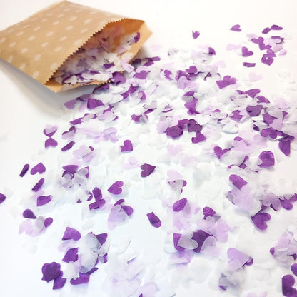 Biodegradable Wedding Confetti -  Purple, Lilac and White