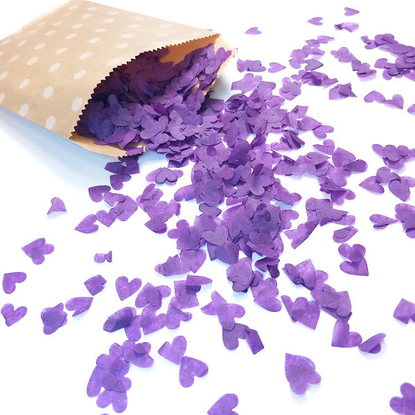 Biodegradable Wedding Confetti - Purple