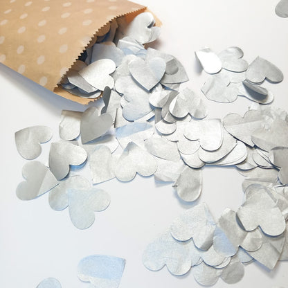 Biodegradable Wedding Confetti - Antique Silver