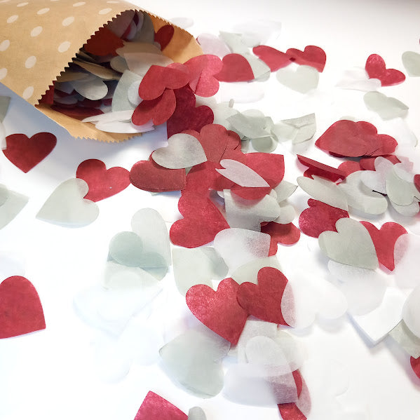 Biodegradable Tissue Paper Wedding Confetti -  Green Tea, Sage Green and Blush