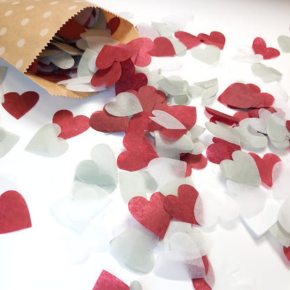 Biodegradable Tissue Paper Wedding Confetti -  Green Tea, Sage Green and Blush