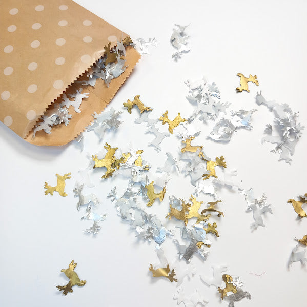 Biodegradable Wedding and Party Confetti - Silver and Gold