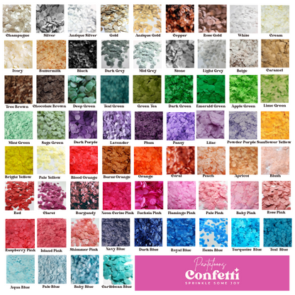 Biodegradable Wedding Confetti -  Willow Sage Green, Blush, White and Rose Pink