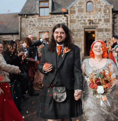 Biodegradable Wedding Confetti -  Burnt Orange