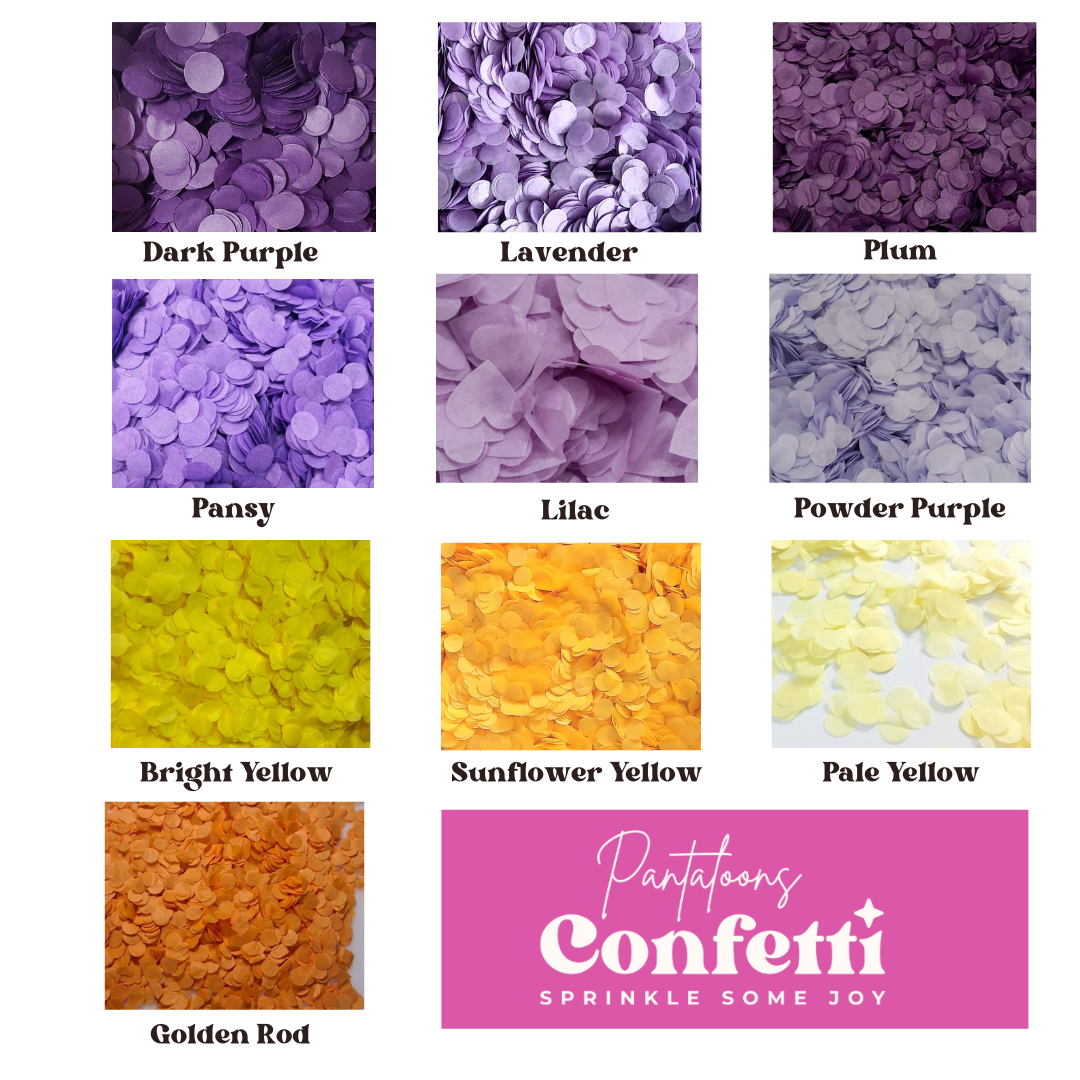 Biodegradable Wedding Confetti -  Lilac and White