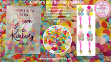 Load image into Gallery viewer, Biodegradable Wedding, Party Confetti and Balloon Package - Spring Floral Mix