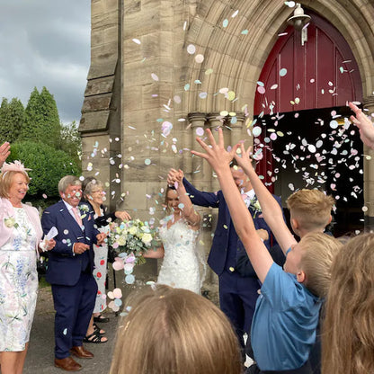 Biodegradable Tissue Paper Wedding Confetti -  Green Tea, Sage Green and Blush