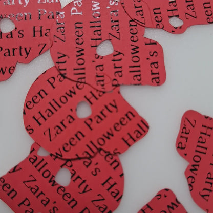 Halloween Gothic Table Confetti - Personalised