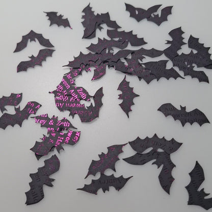Halloween Gothic Table Confetti - Personalised
