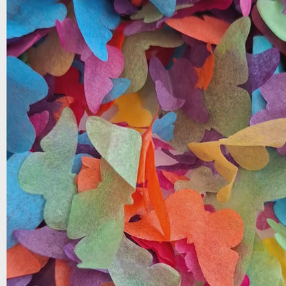 Biodegradable Wedding Butterfly Confetti - Rainbow