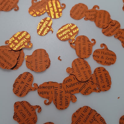 Halloween Gothic Table Confetti - Personalised