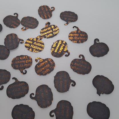 Halloween Gothic Table Confetti - Personalised