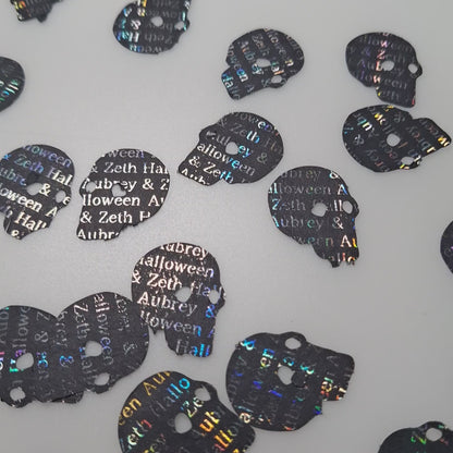 Halloween Gothic Table Confetti - Personalised