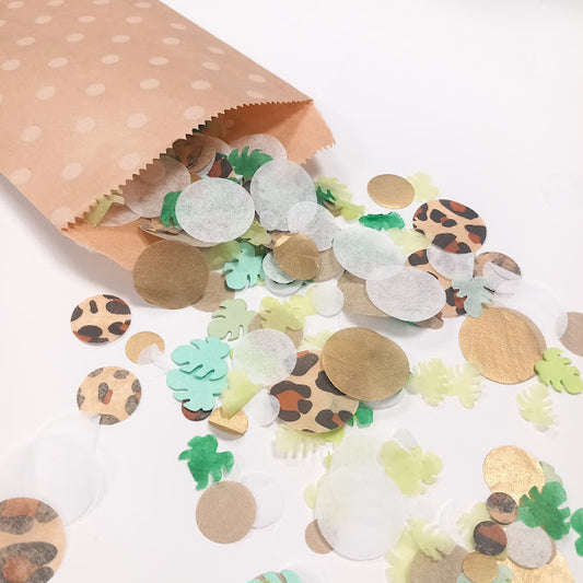 Biodegradable Table or  Wedding Confetti- Jungle Safari Mix