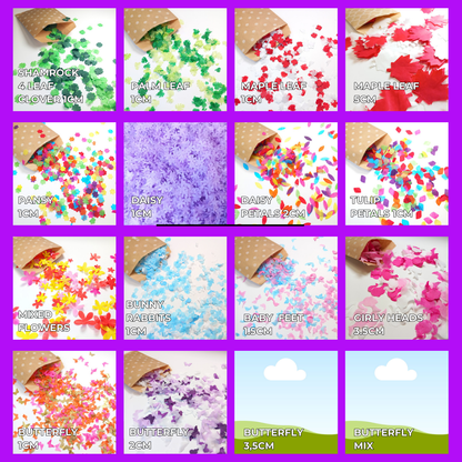 Biodegradable Wedding Confetti Glassine Bags - The Emily - Throw a little love