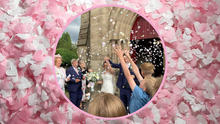 Load image into Gallery viewer, Biodegradable Wedding Confetti -  Purple, Pale Pink and Cream