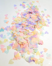 Load image into Gallery viewer, Eco Biodegradable  Wedding Heart Confetti - Rainbow Pastel mix