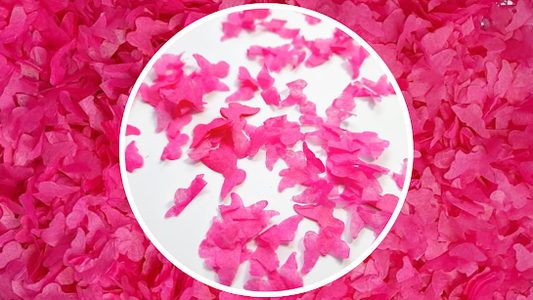 Eco Biodegradable  Butterfly Confetti - Fuchsia Pink