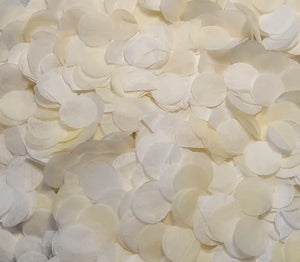 Eco Biodegradable Wedding Confetti - White and Cream